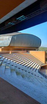 Auditorium Parco della Musica in Rome, dedicated to Ennio Morricone, designed by Renzo Piano