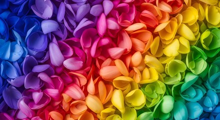 Vibrant Rainbow of Seashells Macro Photography Captures the Beauty of Nature in a Spectrum of Colors