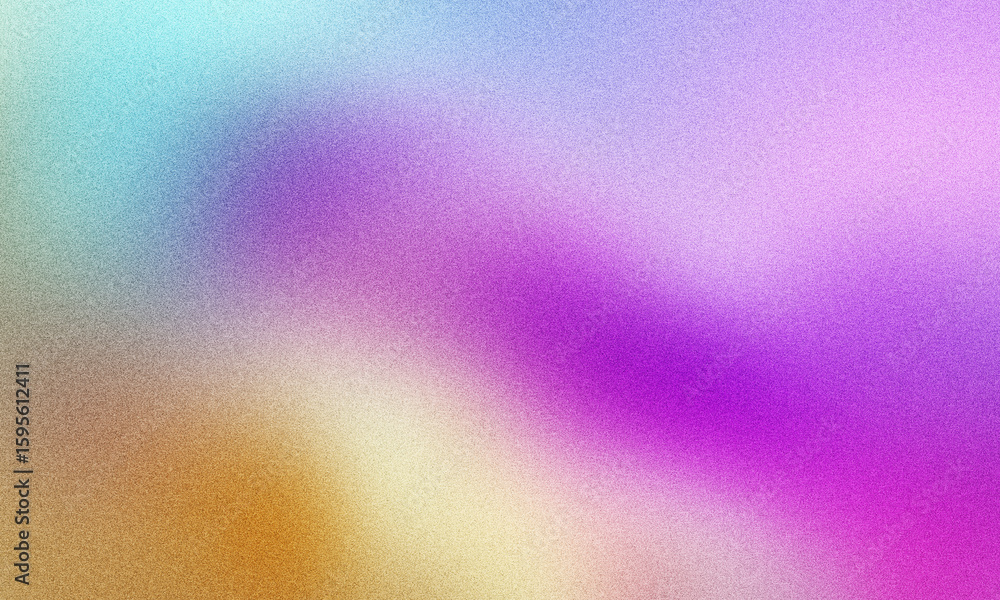 Poster photo of a vibrant abstract background with a grainy texture transitions smoothly through a spectrum
