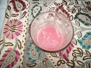 Guava juice on glass