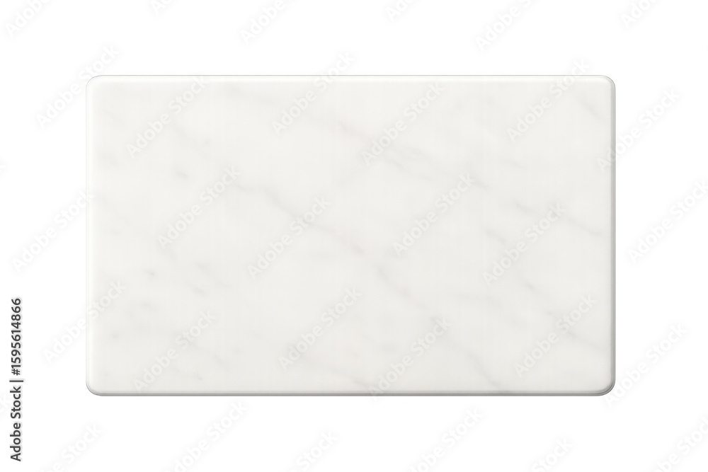 Poster marble serving plate featuring smooth rounded edges, isolating product against clean transparent bac