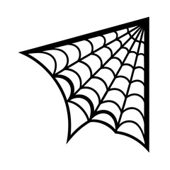 Spider Web Corner Element Vector