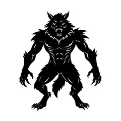Werewolf In Transformation Vector