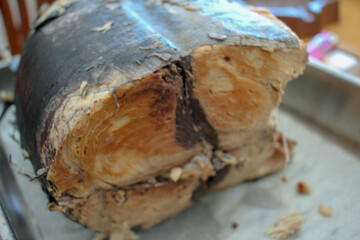 boiled bonito to preserve it in olive oil