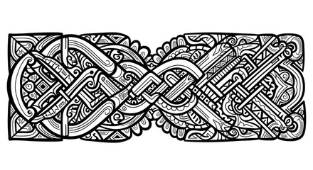 Ornate Celtic Knot Vector Design