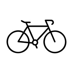 Fototapeta premium bicycle silhouette vector, Bike icon