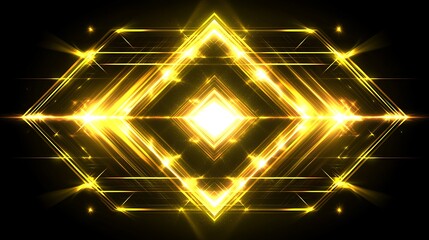Abstract golden geometric design