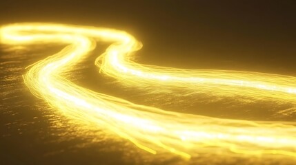 Abstract glowing golden lines (3)