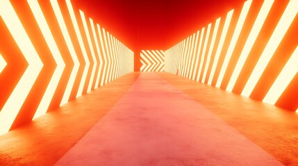 Neon tunnel, glowing pathway (1)