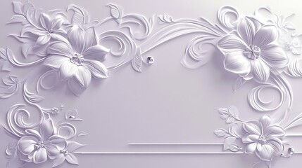 Floral 3D wall decor