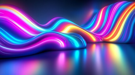 Abstract neon wave forms (1)