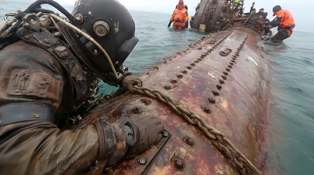 Discover Underwater Salvage Missions with Military Divers Retrieving Sunken Aircraft from Deep Historic Sea Wrecks