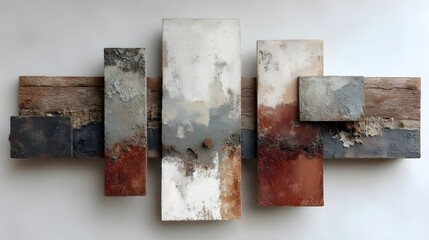 Showcase Organic Texture Concepts Using Chalk White and Rust Patina Layouts for Stunning Architectural Details