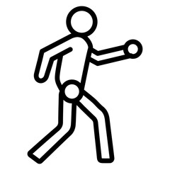 Motion Capture  vector line icon design
