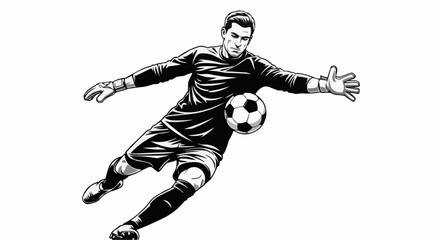 Naklejka premium Football player