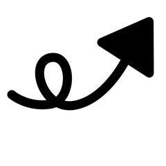 black up arrow 