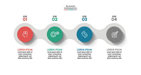 Business data visualization. timeline infographic icons designed for abstract background template