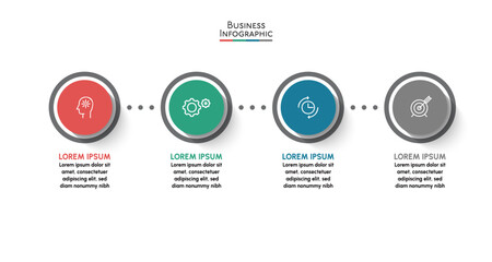 Business data visualization. timeline infographic icons designed for abstract background template