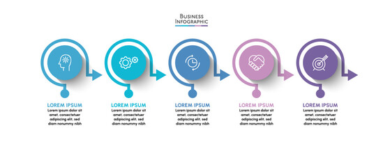 Business data visualization. timeline infographic icons designed for abstract background template