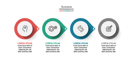 Business data visualization. timeline infographic icons designed for abstract background template
