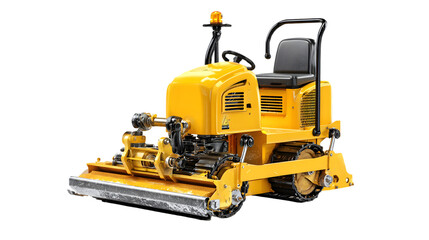Fototapeta premium Portable Yellow Hydraulic Pump Isolated on White