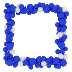 Blue & White 3D Spheres  &ndash; Abstract Minimal Geometric Collection with Floating Particles for Posters, Branding, UI Design, Album Covers & Digital Art &ndash; Futuristic & Clean - particles