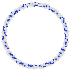 Blue & White 3D Spheres  – Abstract Minimal Geometric Collection with Floating Particles for Posters, Branding, UI Design, Album Covers & Digital Art – Futuristic & Clean - particles