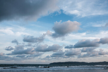 clouds over the sea