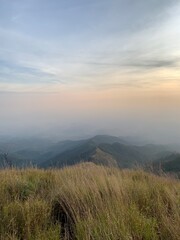 Fototapeta premium misty morning in the mountains