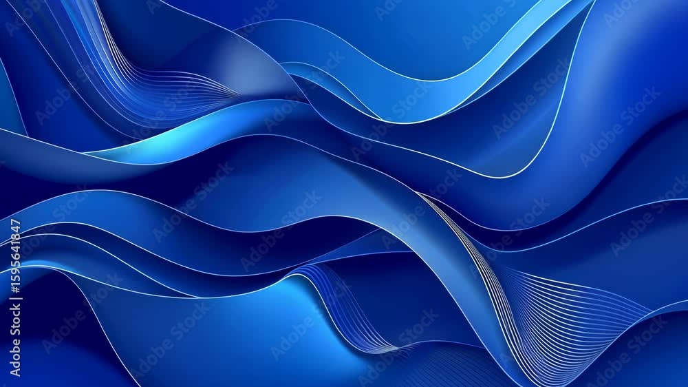 Poster modern abstract blue background, eps10 vector, fluid shapes and gradients, soft lines and patterns, 
