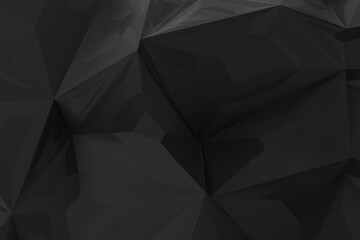 Obraz premium Abstract 3D Polygonal Backgrounds in Bold Orange and Black Tones – Geometric Low Poly Shapes with Sharp Facets and Dynamic Contrast – Perfect for Digital Design and Modern Visuals