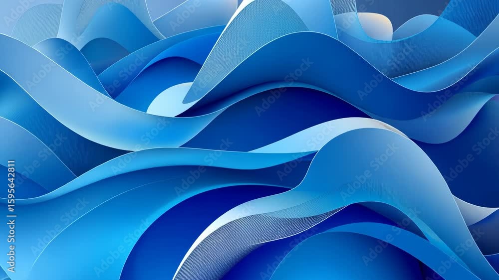 Poster modern abstract blue background, eps10 vector, fluid shapes and gradients, soft lines and patterns, 