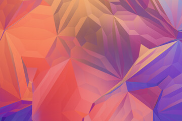 Obraz premium Vibrant Abstract Polygon Backgrounds – Colorful Low Poly 3D Style with Gradient Geometry, Dynamic Lighting, and Modern Digital Aesthetics in Bold and Smooth Color Combinations.