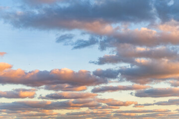 Sky filled with cloud. Overcast scene. Cloudy sky view. Cloud drifting. Cloudy atmospheric backdrop. Morning sky with cloud. Sky and cloud formation. Weather cloudscape