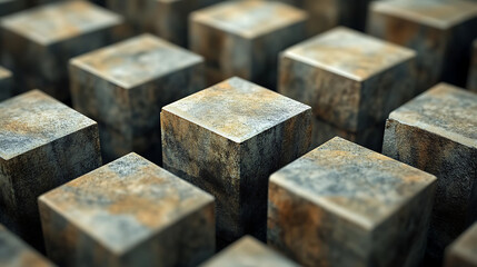 stack of black plastic blocks