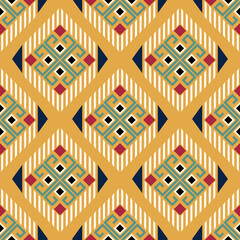 seamless geometric pattern.Ethnic Geometric, tribal, Aztec, Chevron pattern vector illustration design for textile, wrap, background.. Native American seamless pattern 