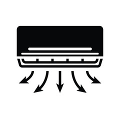 Air conditioner icon design template