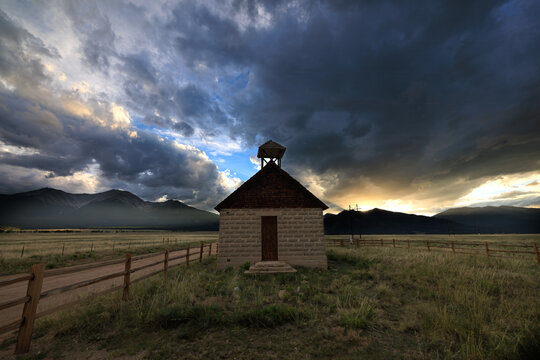 Old abandoned schoolhouse