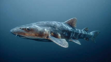 Shark underwater profile photo