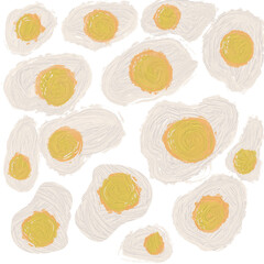 seamless background with egg illustration 
