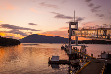 Canadian Ferry Terminal at Sunset