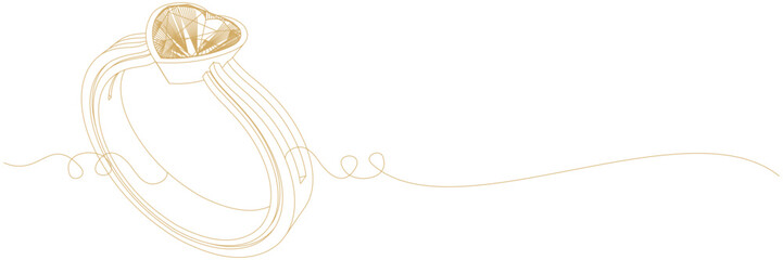 line art illustration background wedding ring