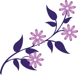 Purple Flowers Vectors