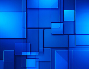 Obraz premium Abstract Blue Tech Interface. Futuristic Digital UI Background