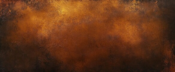 Obraz premium rusty textured metal surface with warm brown and orange tones showing rough and uneven corrosion patterns