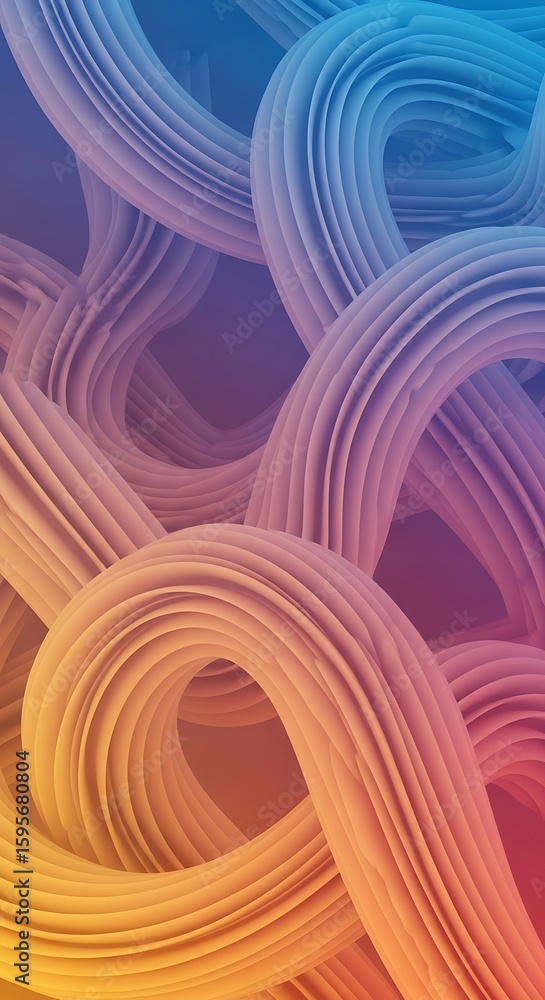 Aufkleber abstract gradient color flowing lines background for modern designs wallpaper design