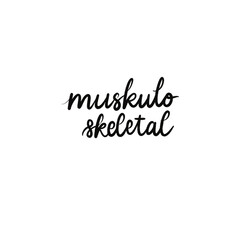 Lettering of Musculoskeletal System
