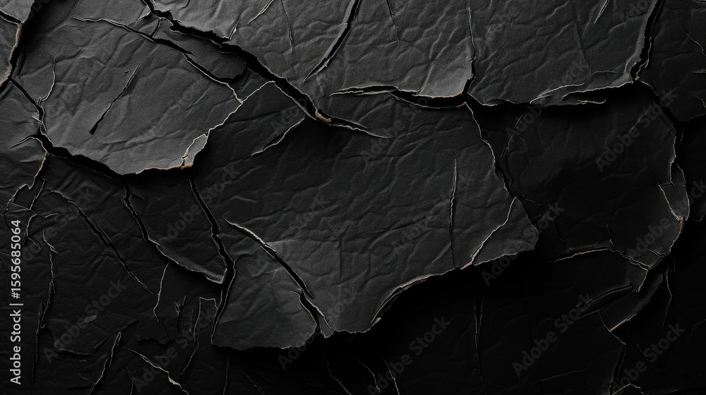 Aufkleber black paper texture with light creases and soft high details creates visually striking background. i