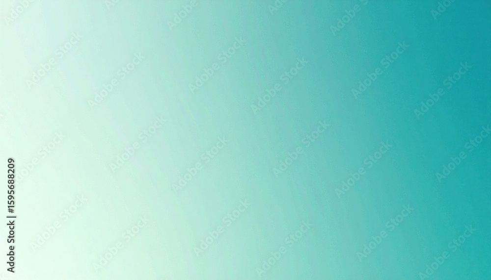 Aufkleber dusty turquoise to ocean green gradient with soft grain texture and light effect background