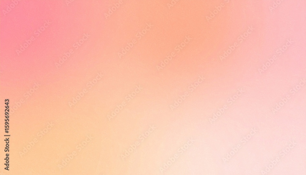 Poster pink to salmon gradient background with analog grain and soft blur evoking dreamy and artistic atmos